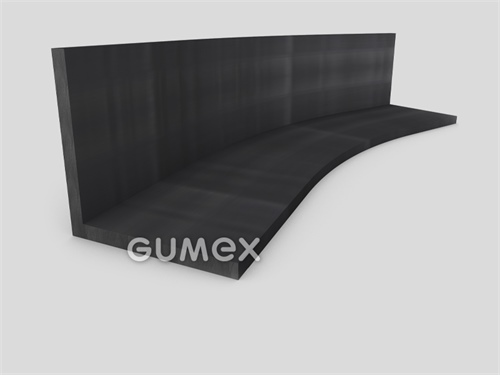 "L" Gummiprofil, 35x35/3mm, 70°ShA, EPDM, -40°C/+100°C, schwarz, 